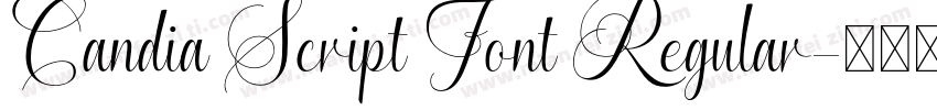 Candia Script Font Regular字体转换